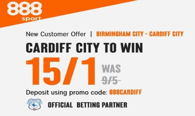 Get 15/1 for Cardiff to beat Birmingham City