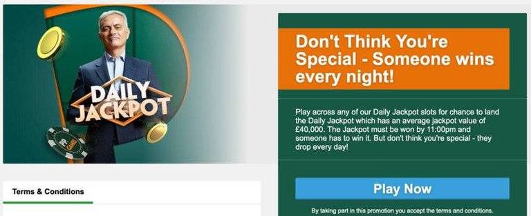 Daily Jackpot Games at Paddy Power
