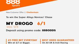 Get 6/1 on My Drogo to win the Super Alloys Novices' Chase