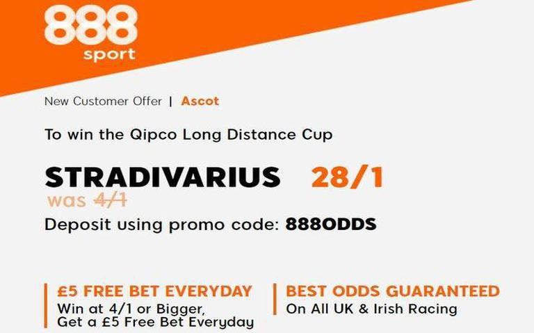 Get 28/1 for Stradivarius to win the Qipco Long Distance Cup