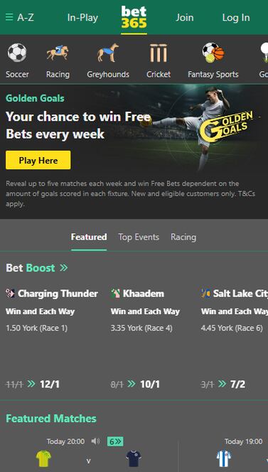 Bet365 Promotions Page
