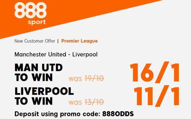 Get 16/1 for Man Utd or 11/1 for Liverpool to win