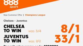 Get 8/1 for Chelsea or 33/1 for Juventus to win