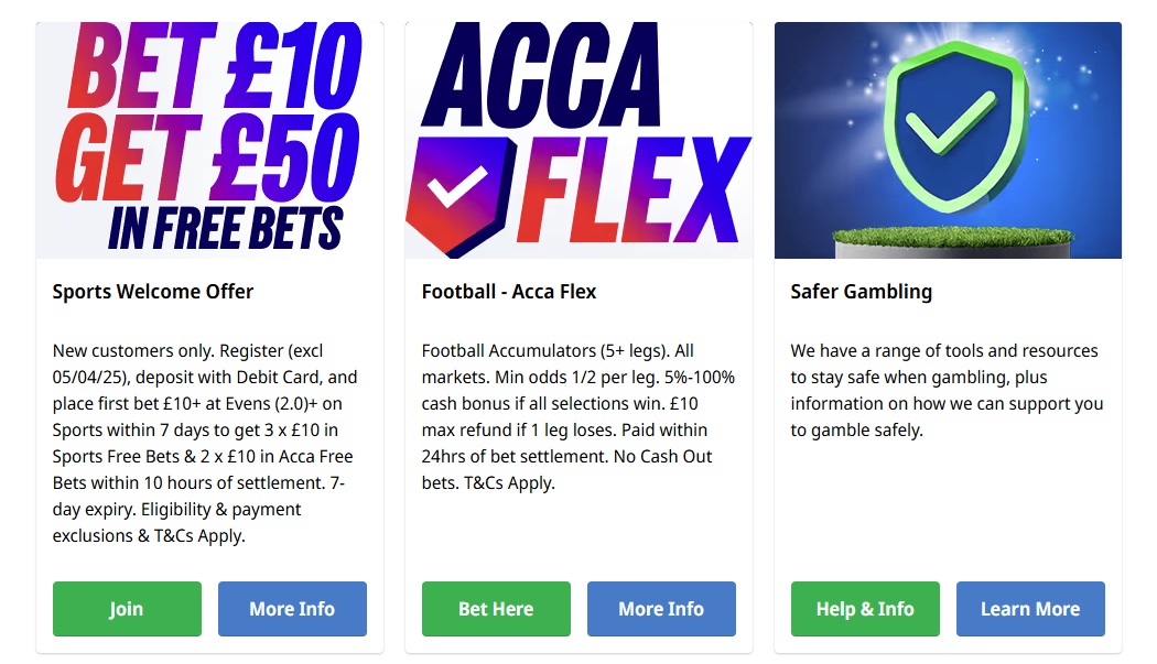 Betfred Free Bets, Betfred Promotion