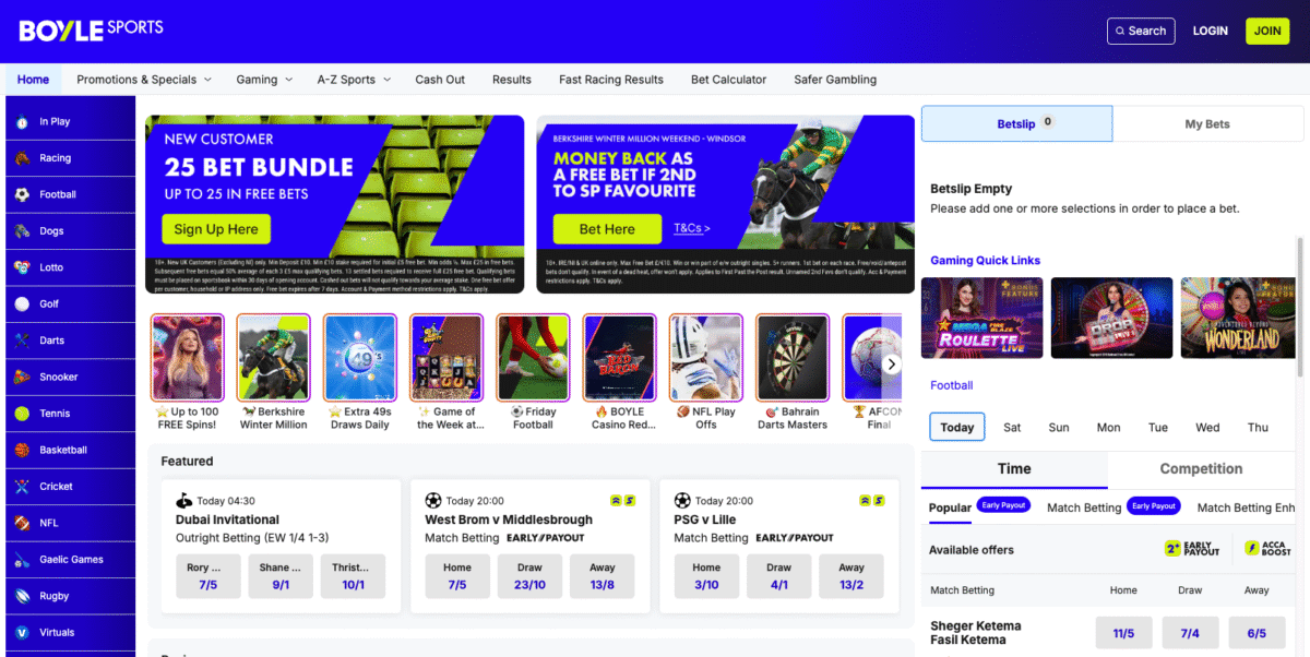 BoyleSports sign-up offer