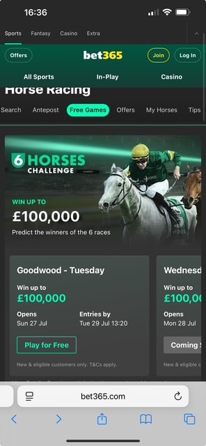Bet365 Review Mobile Horse Racing