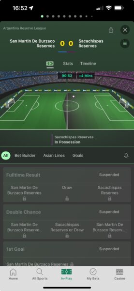 Bet365 Review Screen Live
