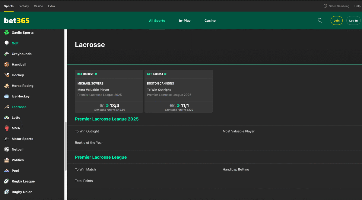 Bet365 Desktop