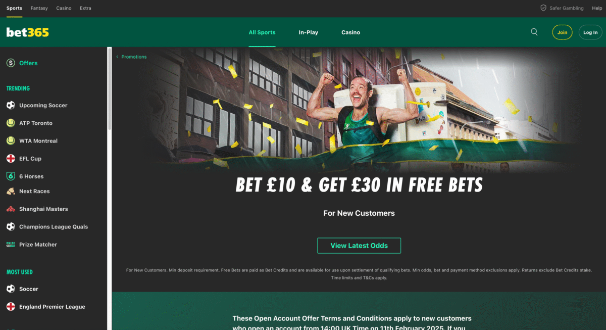 bet365 welcome offer