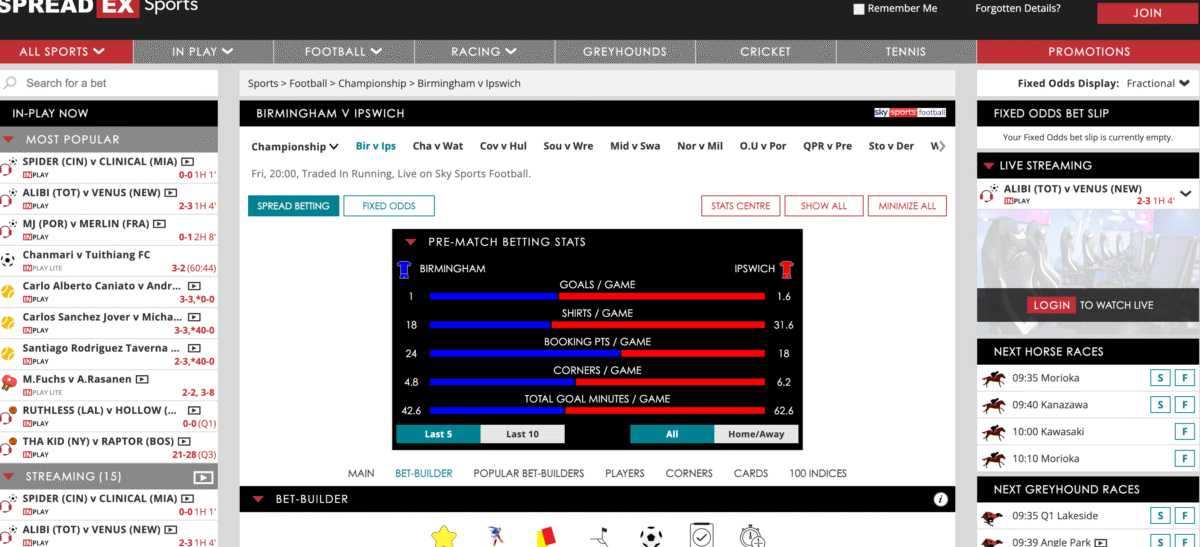 Spreadex Live Streaming