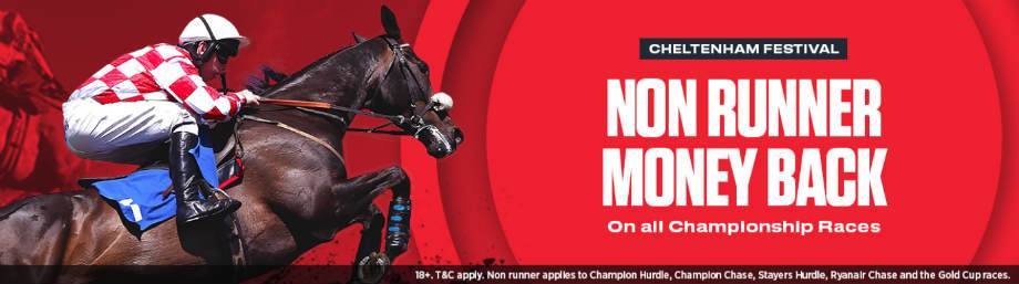 Ladbrokes Non Runner Money back Cheltenham