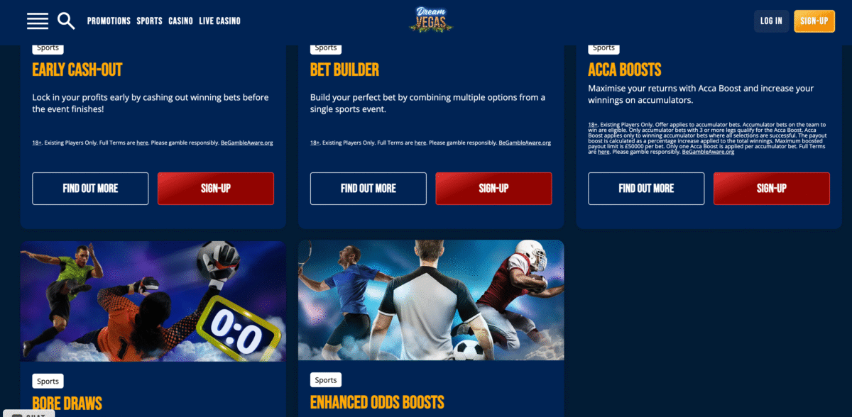 Dream Vegas sign up offer