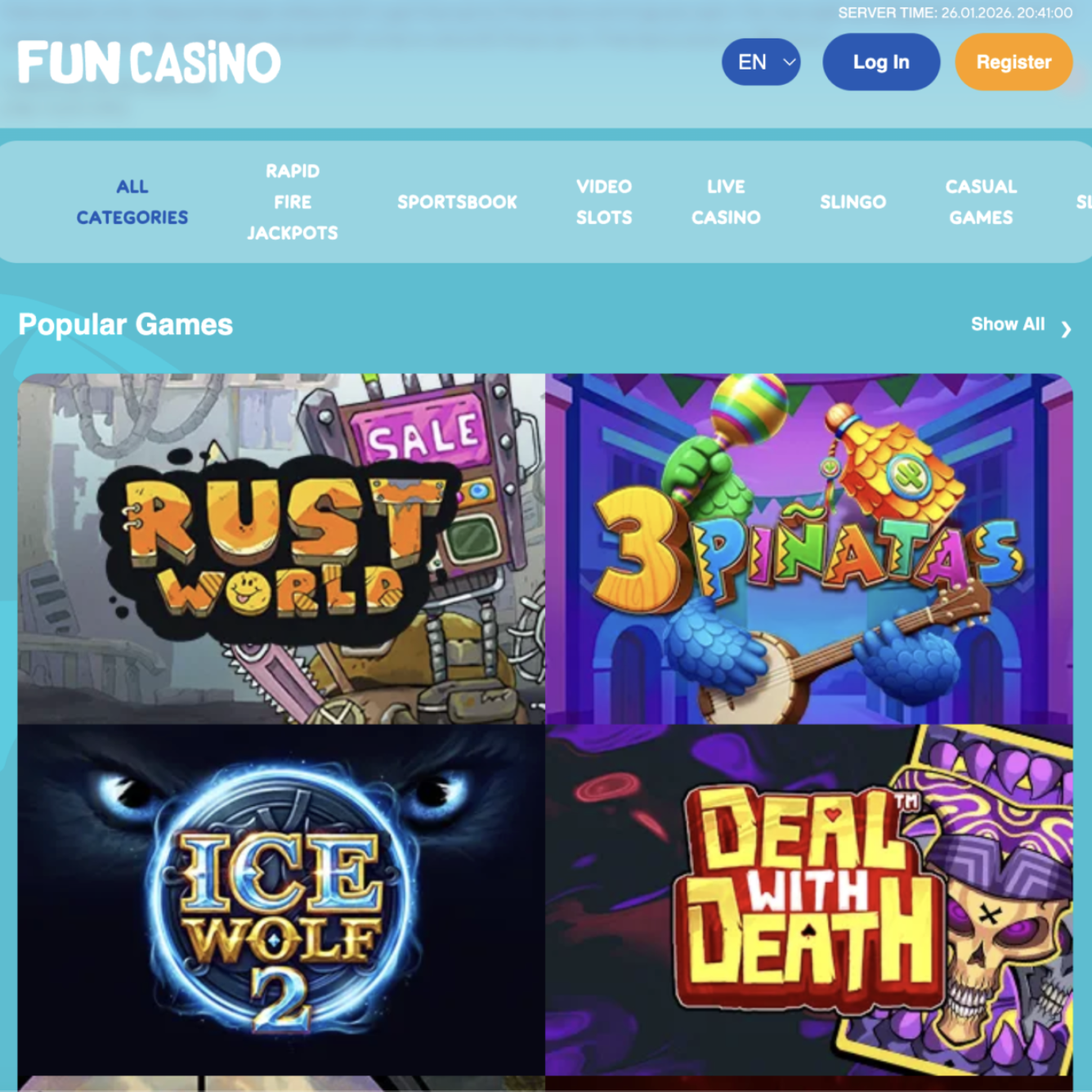 Fun Casino Bonus Home