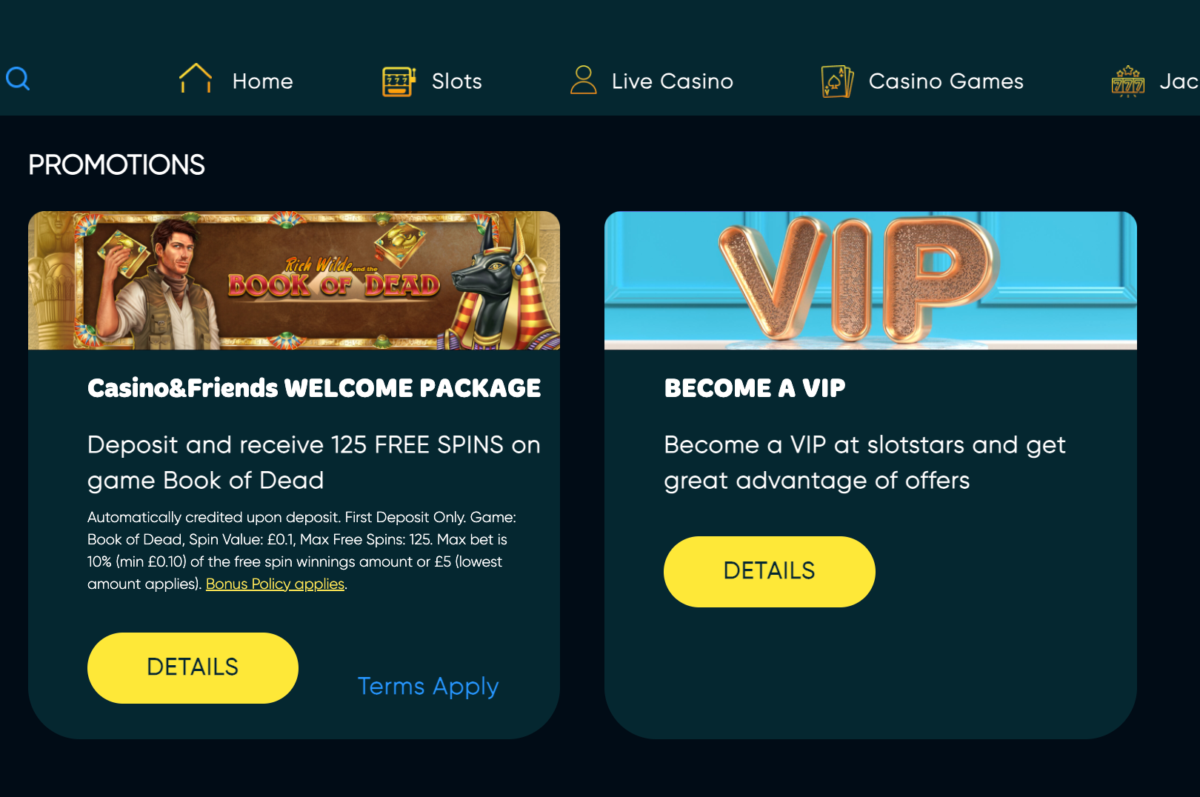 Casino and Friends Promotion Section