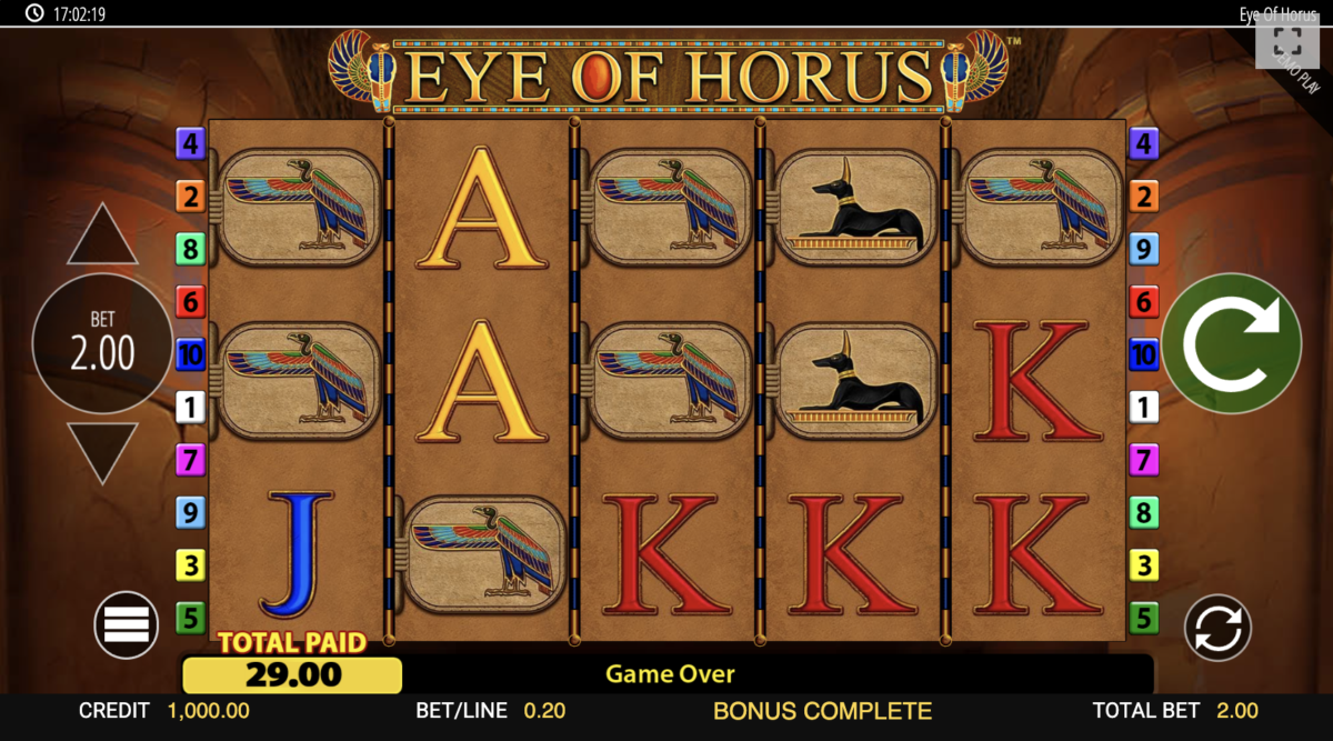 Best Casino Free Spins - Eye Of Horus